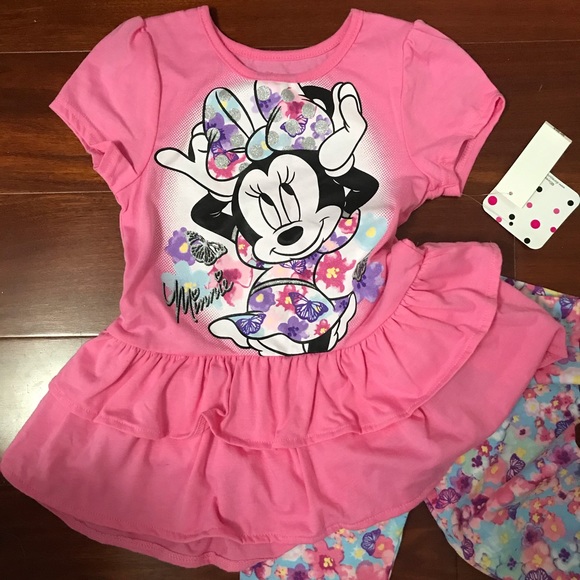 Minnie Mouse Set of leggings and top - Picture 3 of 5